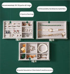 3-Drawer Acrylic Jewelry Organizer Box for Women