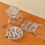 3-Layer Acrylic Stackable Jewelry Organizer with 36 Compartments
